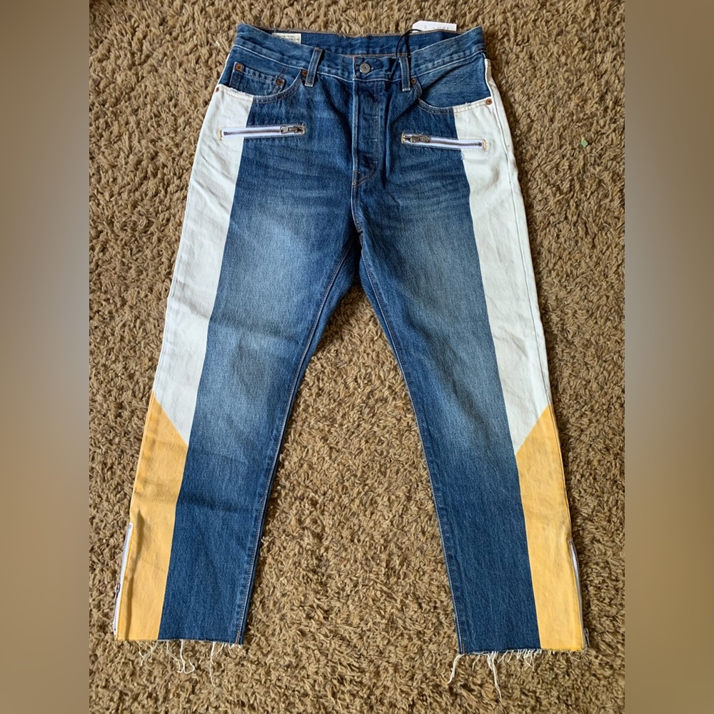 New Levi’s Premium 501 Original Moto Jeans 29x26